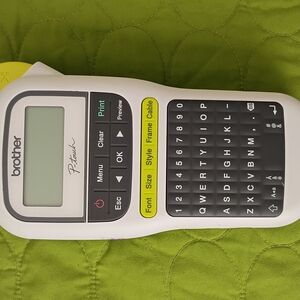 Brother Label Maker with Black and White Design